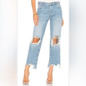 Free People Jeans Free People Maggie Mid Rise Straight Jeans Size 30